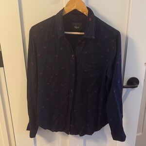 Rails Lip Print button up